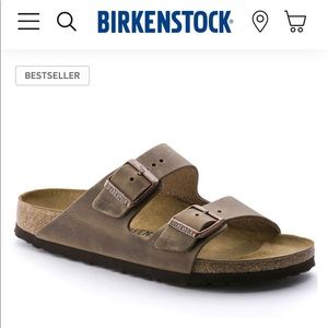 Used Arizona tobacco brown Birkenstock’s